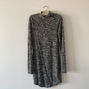 Mock neck sweater dress